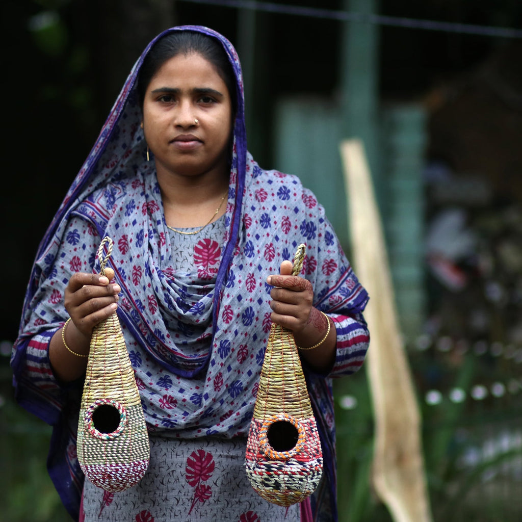 Bangladesh Lady holding Artisan Nesters